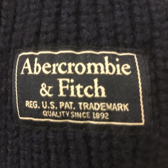 Abercrombie and Fitch navy scarf. - Picture 3 of 3